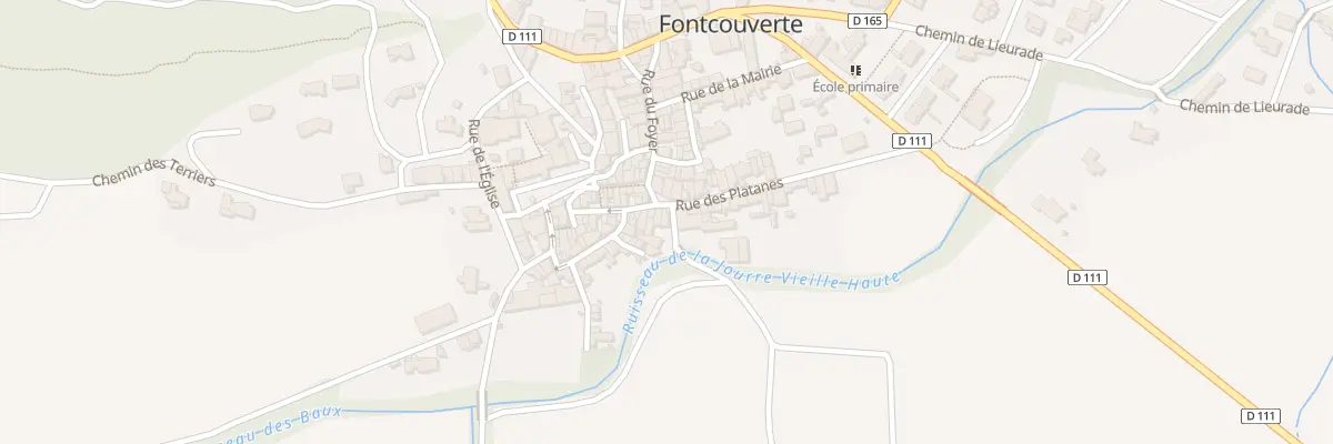 Plan du 6 La Placette à Fontcouverte