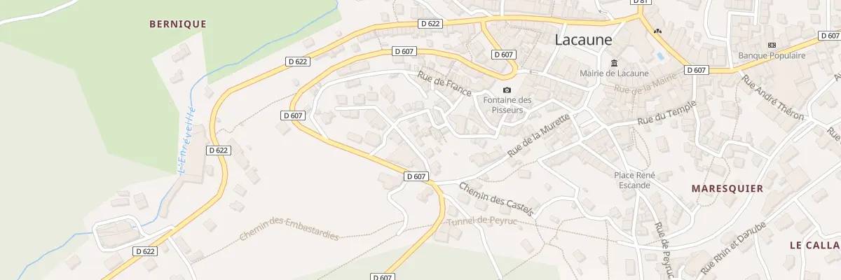 Plan du 7 Rue de la Pourtanelle à Lacaune