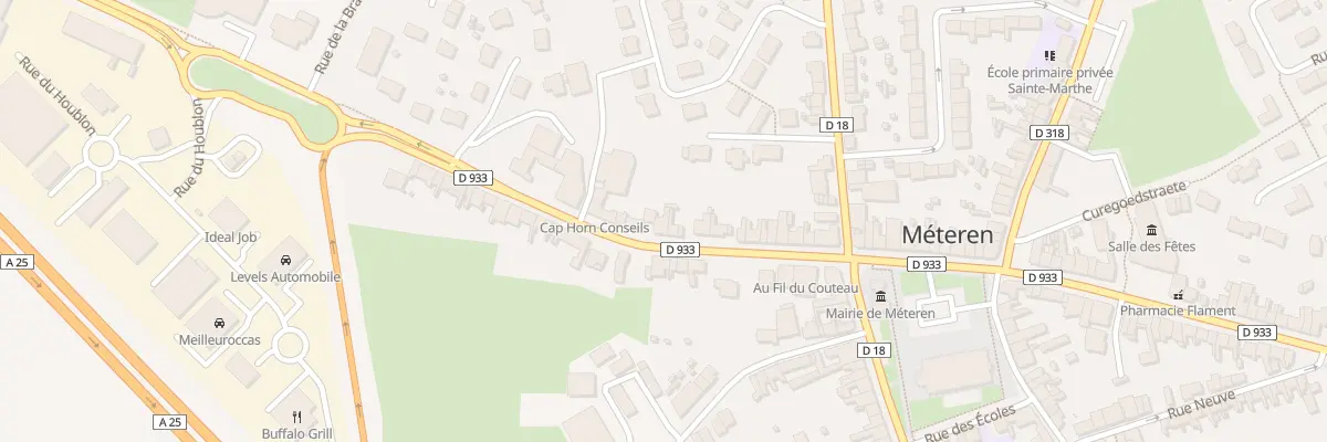 Plan du 95 Rue Nationale à Méteren