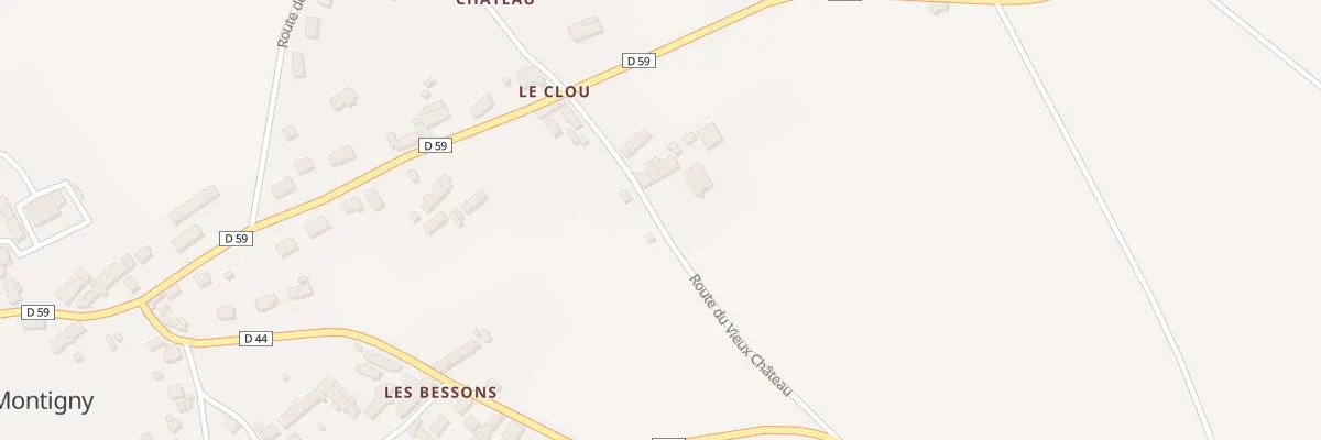 Plan du 224 Rte du Vieux Château à Montigny