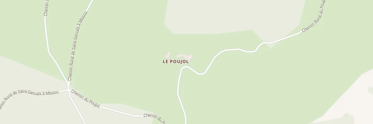 Plan du 5161 Le Poujol à Saint-Symphorien-de-Thénières