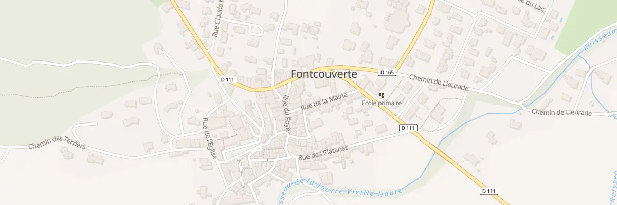 Plan du 7 Rue de la Mairie à Fontcouverte