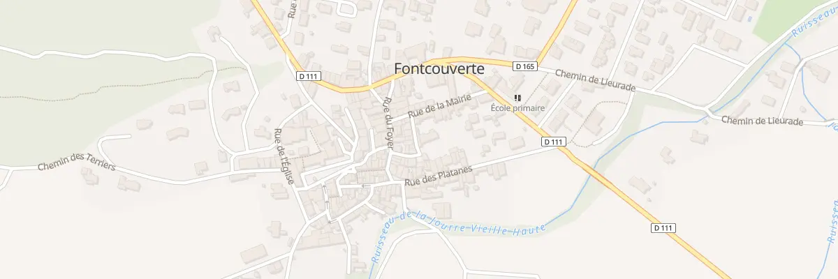 Plan du 10 Rue de la Bergerie à Fontcouverte