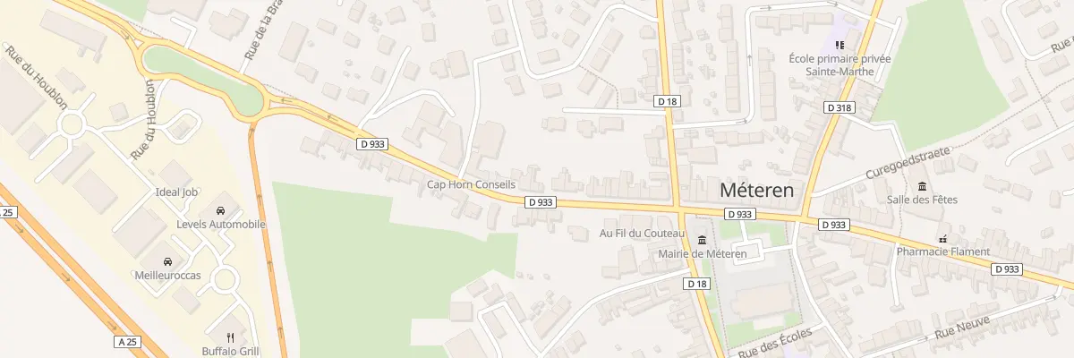 Plan du 93 Rue Nationale à Méteren