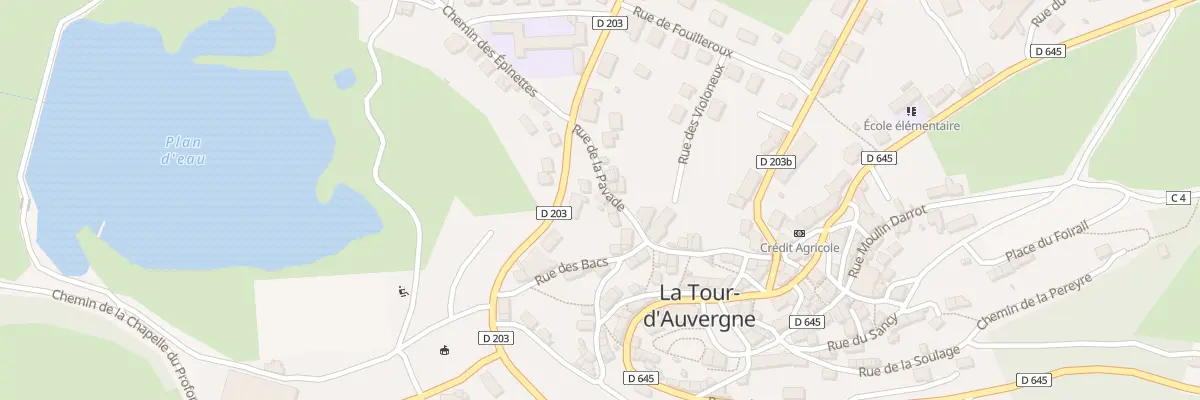 Plan du 5171 Rue de la Pavade à La Tour-d’Auvergne