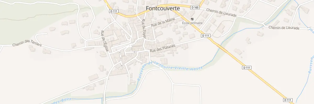 Plan du 4 Rue des Platanes à Fontcouverte