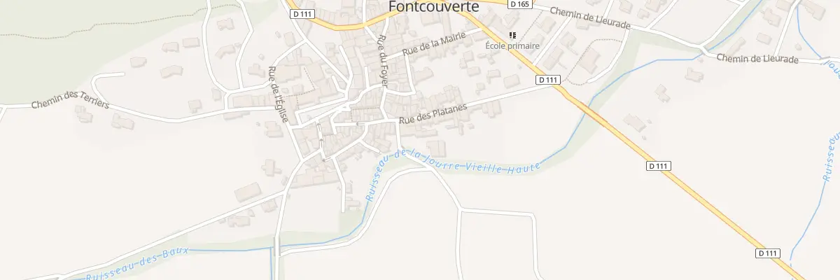 Plan du 73 Rue du Lavoir à Fontcouverte