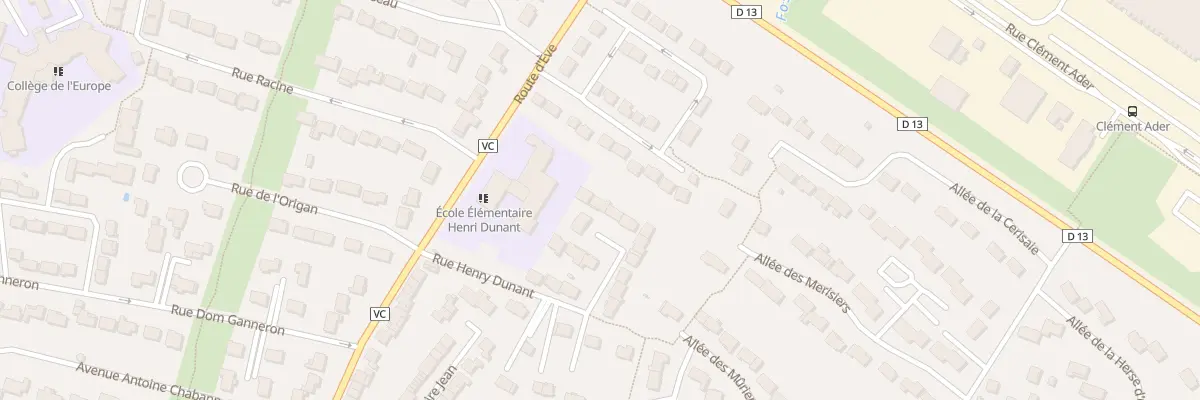 Plan du 9 Rue Henri Dunant à Dammartin-en-Goële