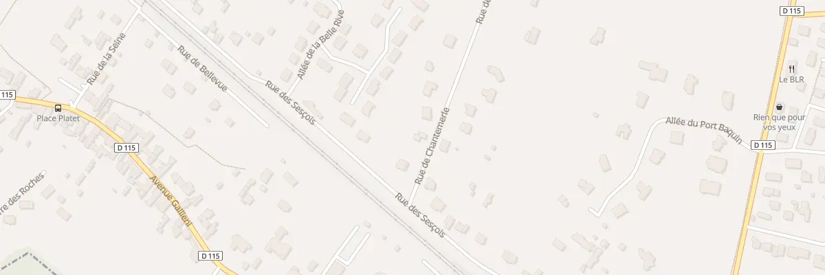 Plan du 3 Rue Chantemerle à Bois-le-Roi