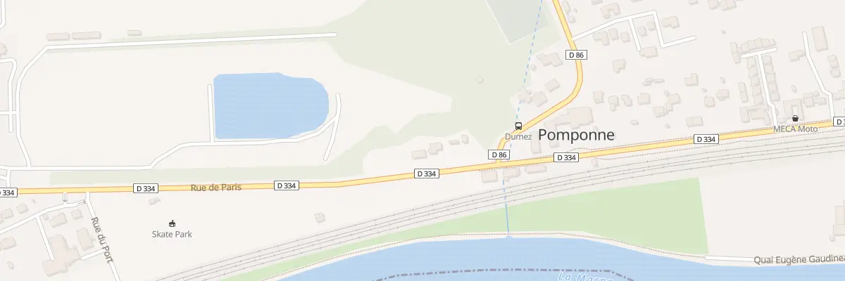Plan du 6 Rue de Paris à Pomponne