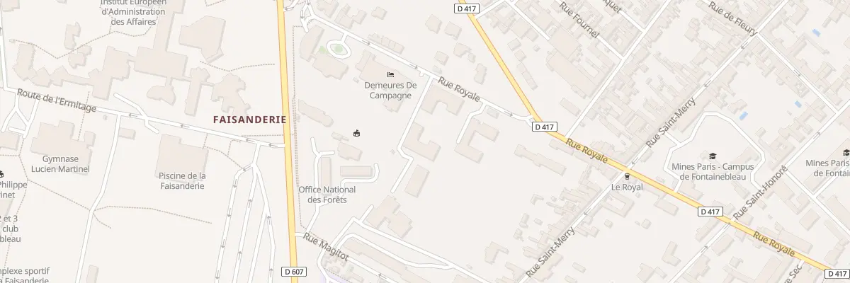 Plan du 39 Rue Royale à Fontainebleau