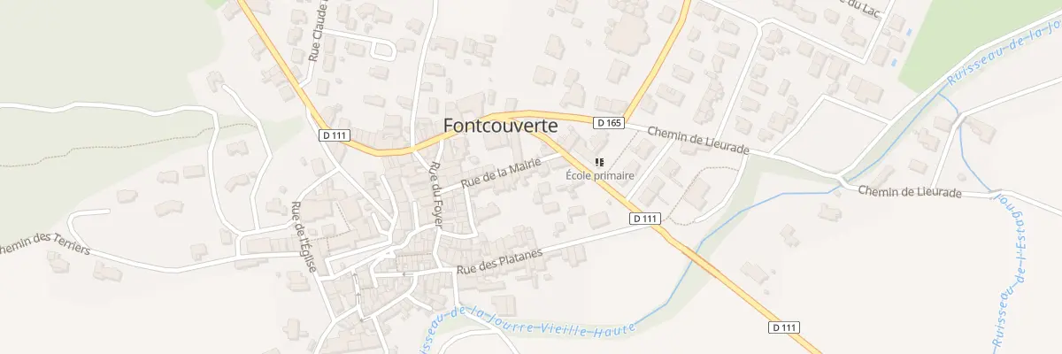 Plan du 12 Rue de la Mairie à Fontcouverte