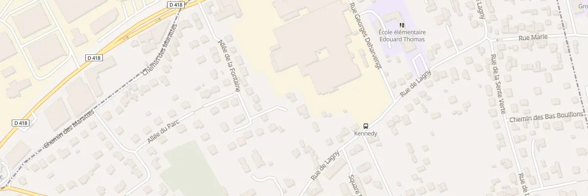Plan du 20B All de la Fontaine à Saint-Thibault-des-Vignes