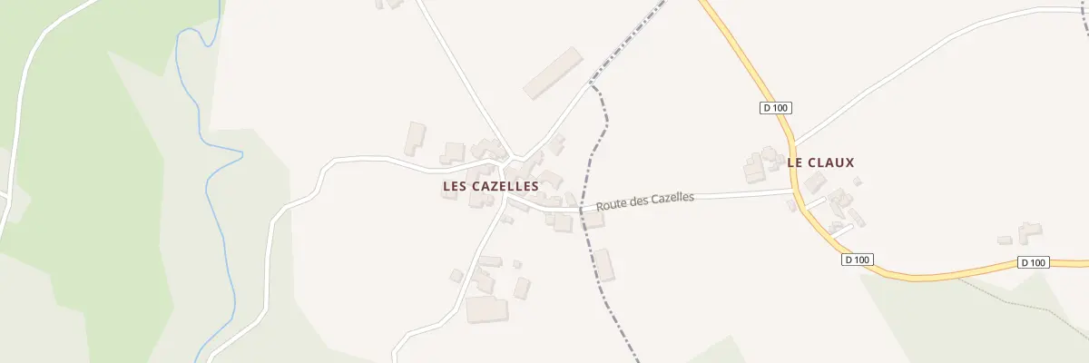 Plan du 5303A Les Cazelles à Sébrazac