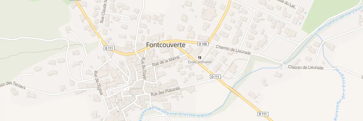 Plan du 14 Rue de la Mairie à Fontcouverte