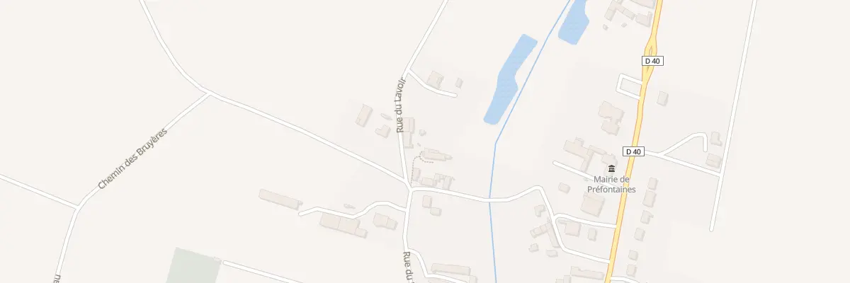 Plan du 16 Rue du Lavoir à Préfontaines