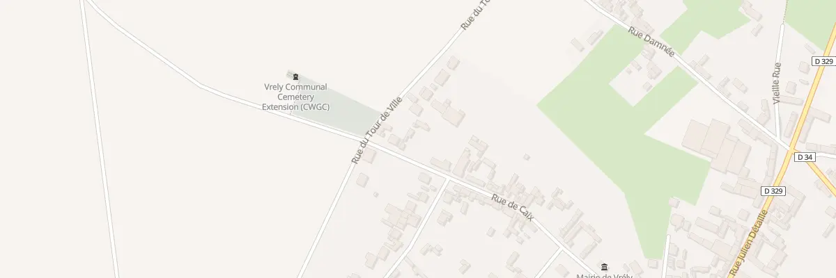 Plan du 25 Rue de Caix à Vrély