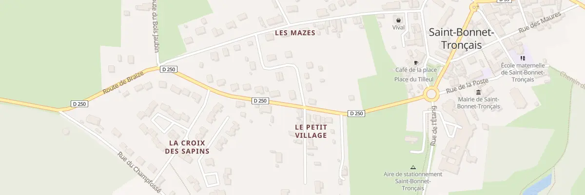 Plan du 1 All des Mazes à Saint-Bonnet-Tronçais
