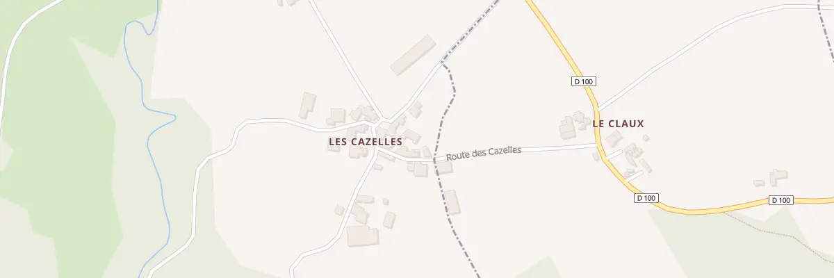 Plan du 5303B Les Cazelles à Sébrazac