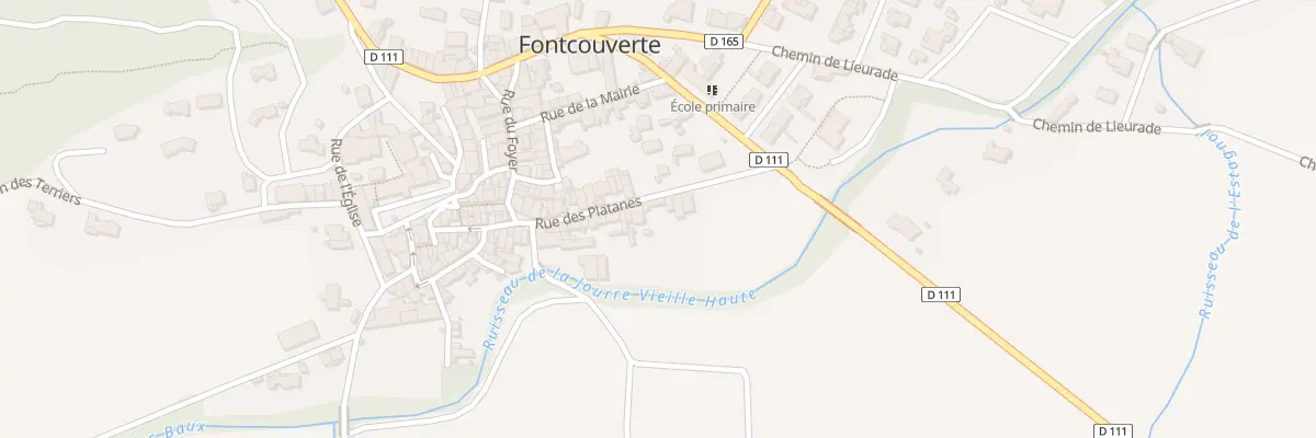 Plan du 18 Rue des Platanes à Fontcouverte