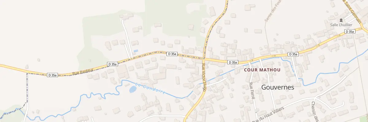 Plan du 33T Rue Pasteur à Gouvernes