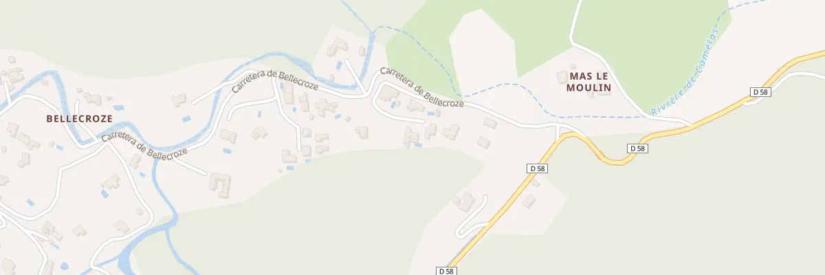 Plan du 9008 Ham de Bellecrose à Camélas