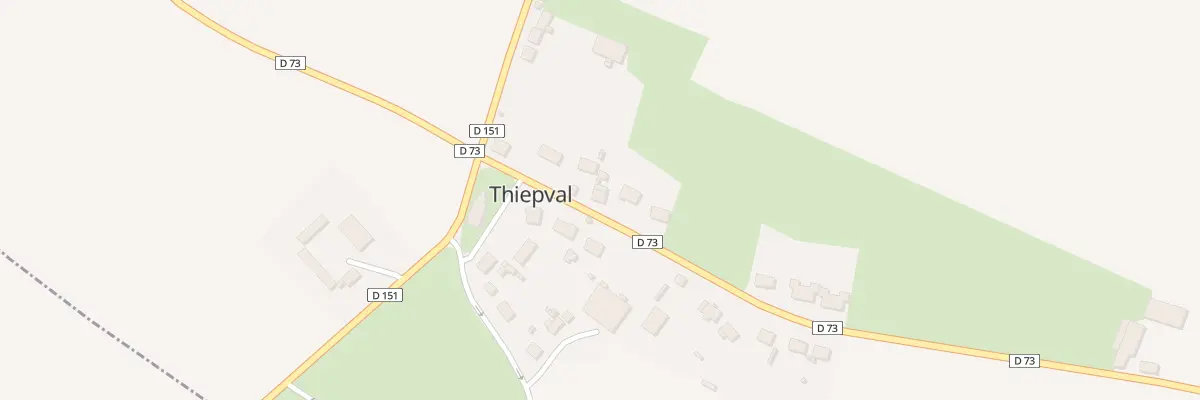 Plan du 7 Rte de Pozieres à Thiepval