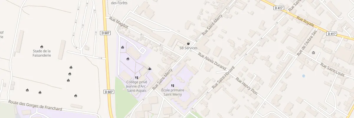 Plan du 19 Rue Saint-merry à Fontainebleau