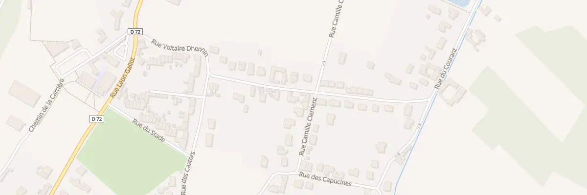 Plan du 288 Rue Voltaire Dhennin à Beuvry