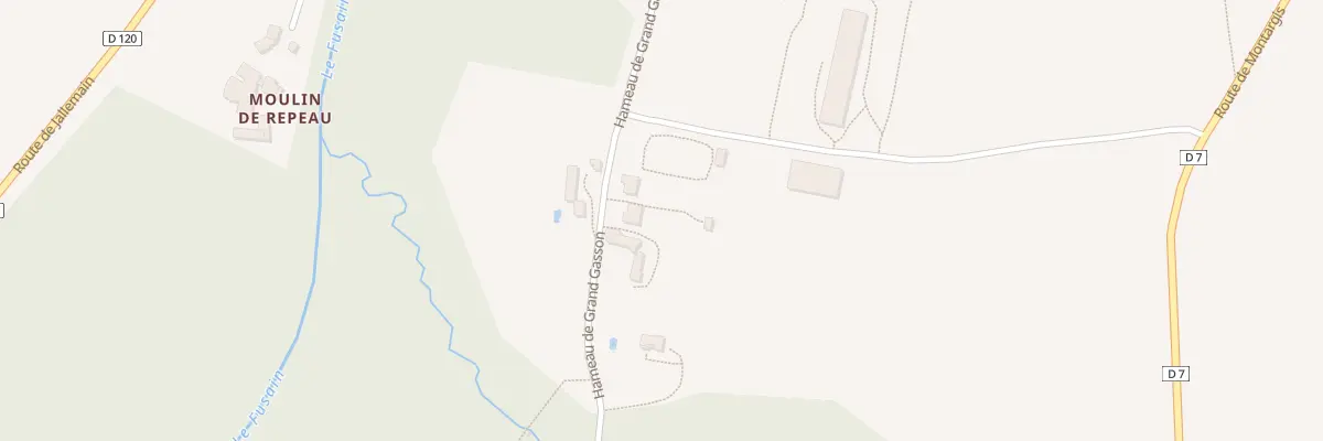 Plan du 195 Le Grand Gasson à Château-Landon