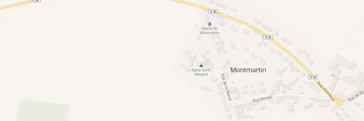 Plan du 12 Rue de l’Eglise à Montmartin