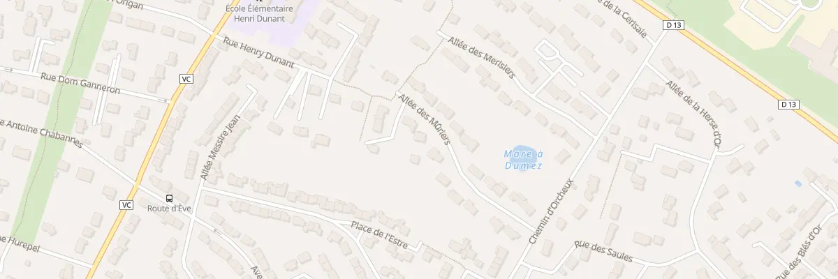 Plan du 13 All des Mûriers à Dammartin-en-Goële