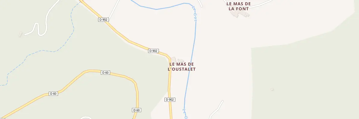 Plan du 5166 Mas de Loustalet à Saint-Izaire