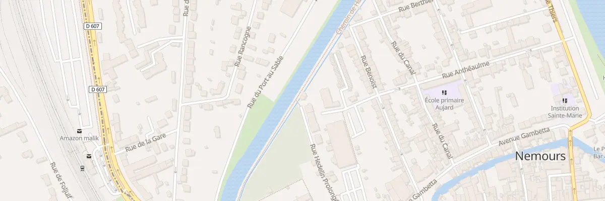 Plan du 9003A Rue Hedelin Prolongee à Nemours