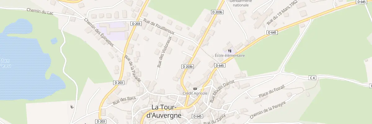 Plan du 9002 Rte de Laqueuille à La Tour-d’Auvergne