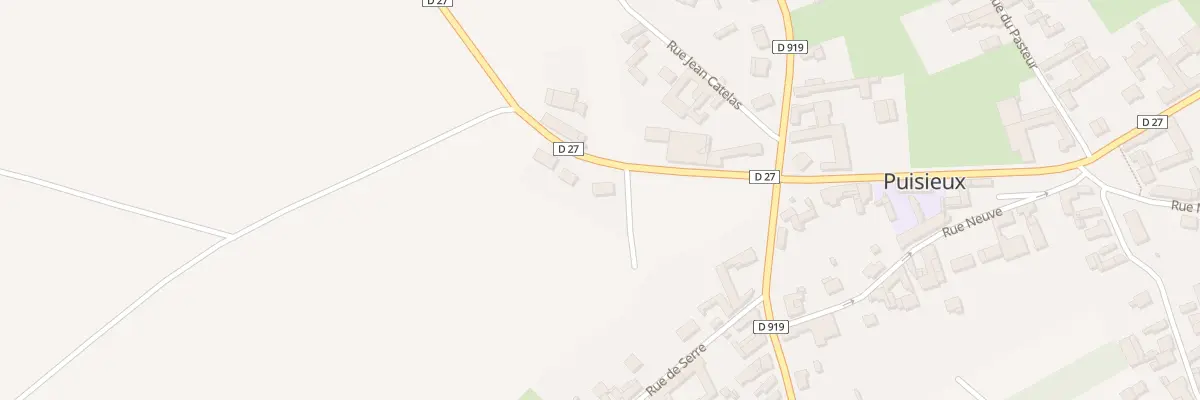 Plan du 1 Rue d’Hébuterne à Puisieux