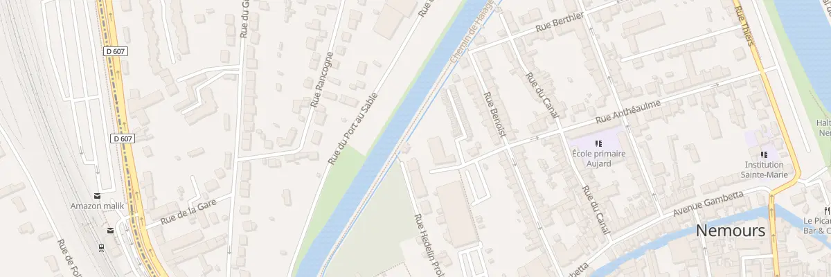 Plan du 9003B Rue Hedelin Prolongee à Nemours