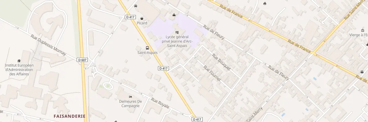 Plan du 3 Rue Paul Merwart à Fontainebleau