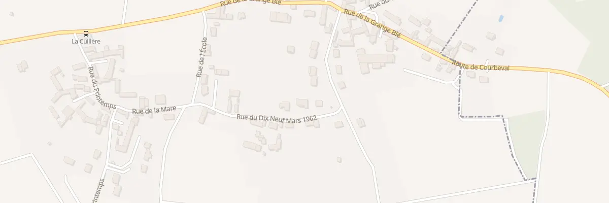 Plan du 15 Rue du Dix Neuf Mars 1962 à Bougligny