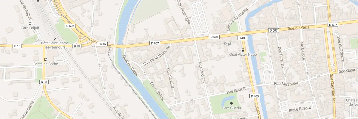 Plan du 3 Rue de la Brunette à Nemours
