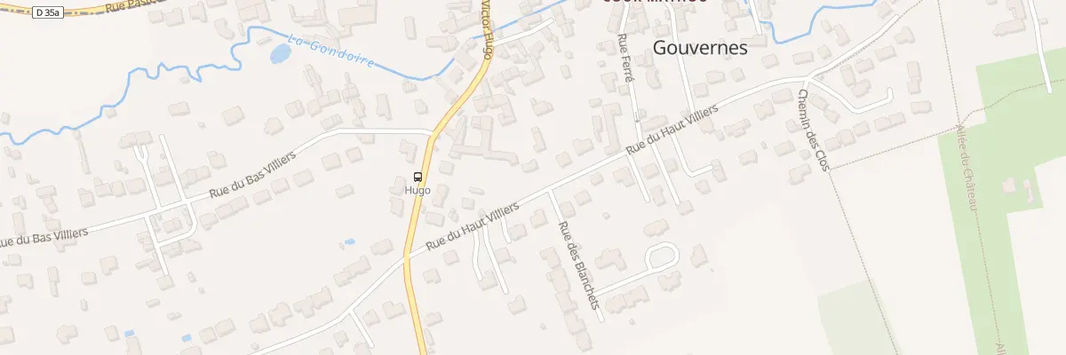 Plan du 20 Rue du Haut Villiers à Gouvernes