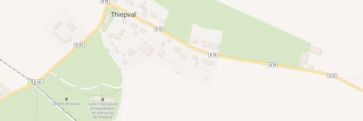 Plan du 12 Rte de Pozieres à Thiepval