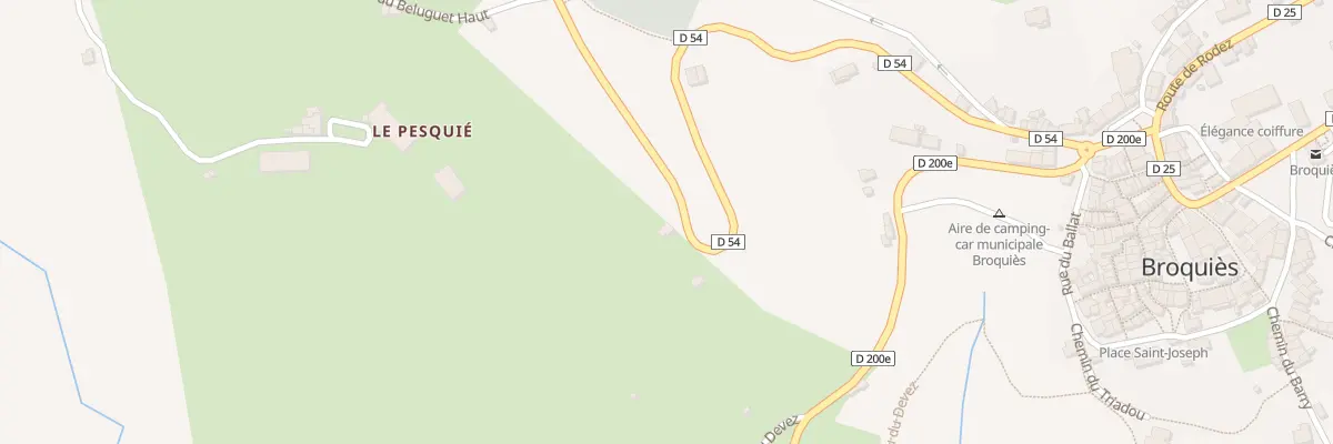 Plan du 11 Av de Brousse à Broquiès