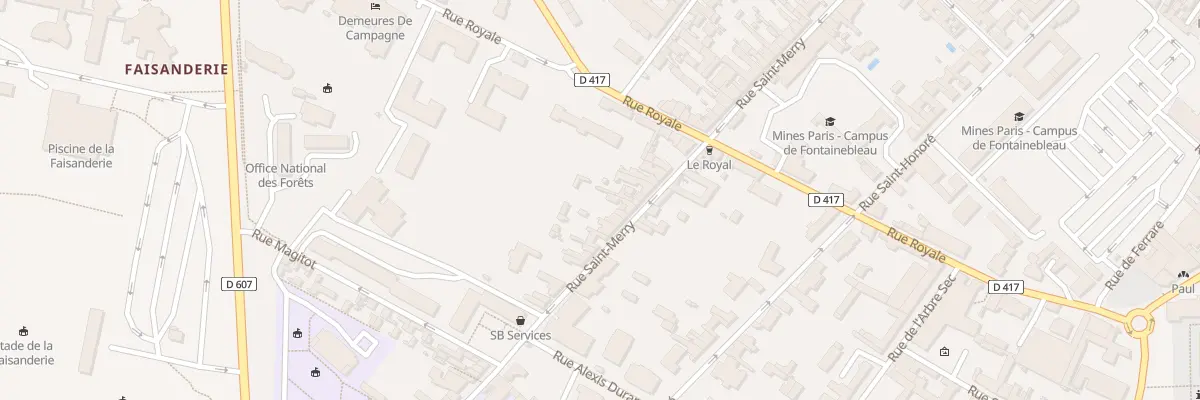 Plan du 71 Rue Saint-merry à Fontainebleau
