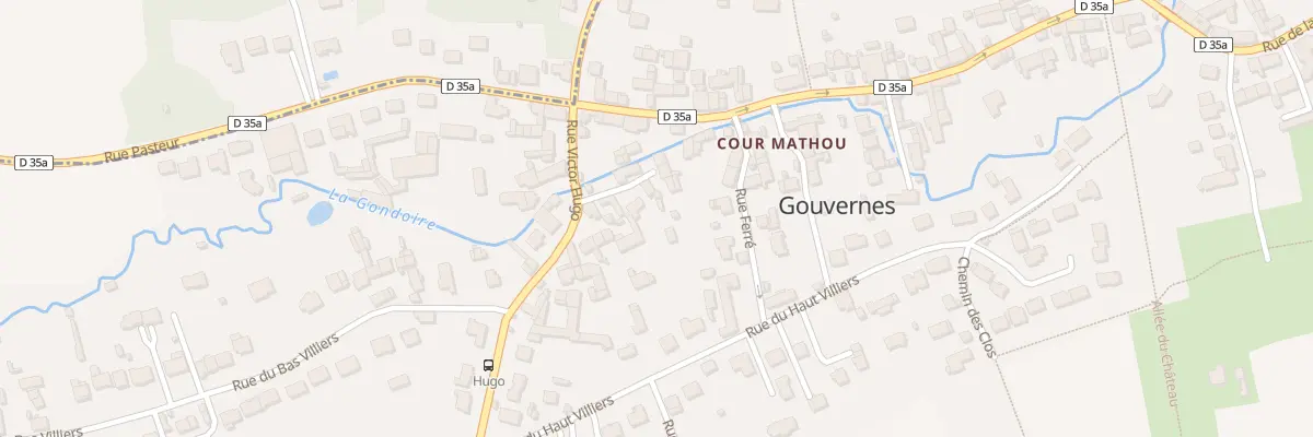 Plan du 5 Imp Victor Hugo à Gouvernes