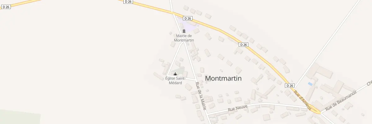 Plan du 6 Rue de la Mairie à Montmartin