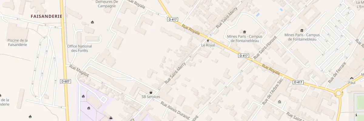 Plan du 69 Rue Saint-merry à Fontainebleau