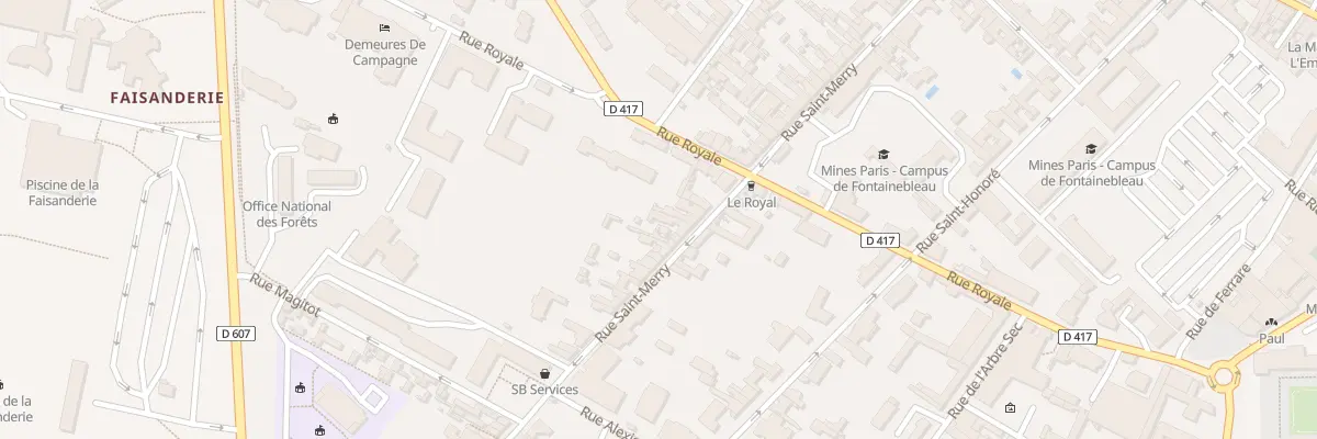 Plan du 79 Rue Saint-merry à Fontainebleau