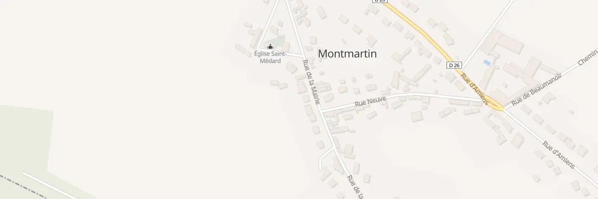 Plan du 12 Rue de la Mairie à Montmartin