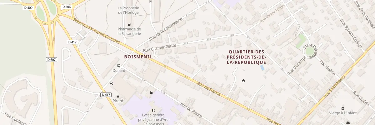 Plan du 130 Rue de France à Fontainebleau